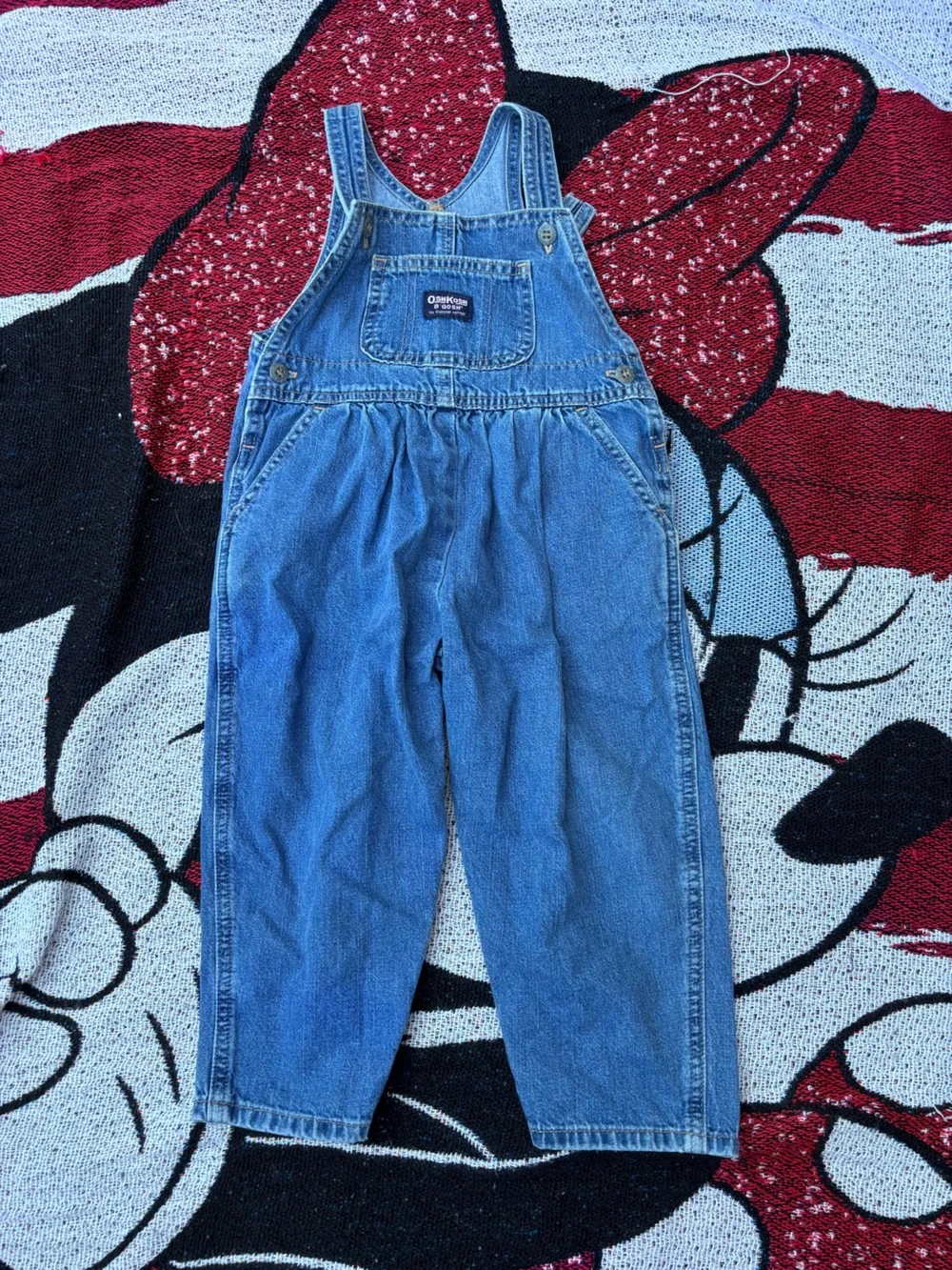 OSH KOSH 100% COTTON DENIM BLUE JEAN OVERALLS SIZE 3T